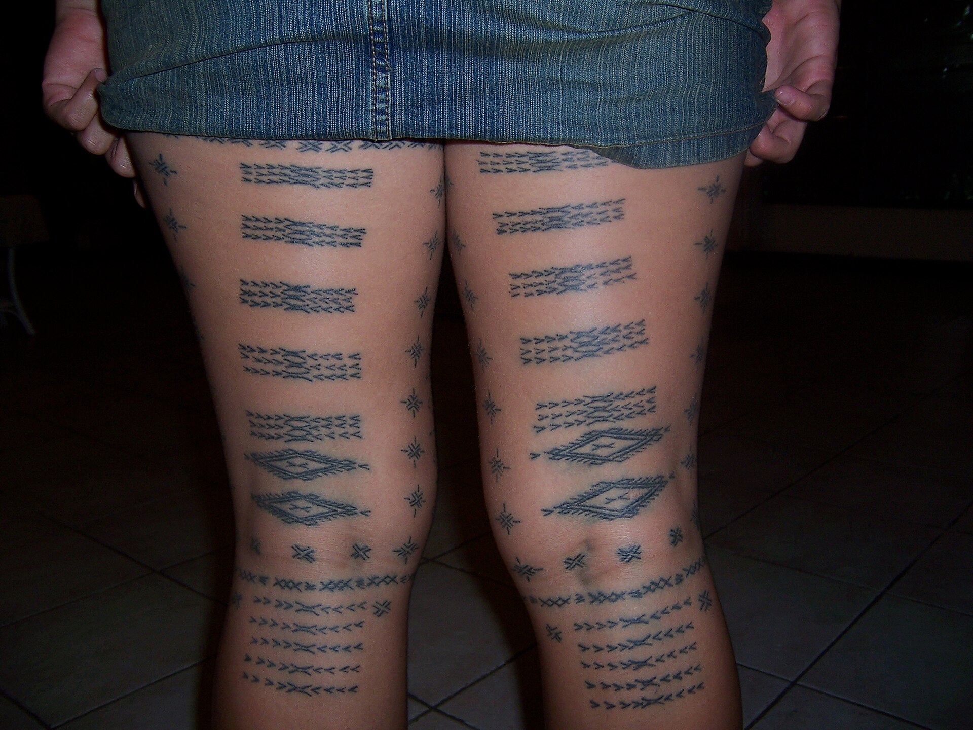 Samoan Malu — Samoan leg tattoo by RunningToddler