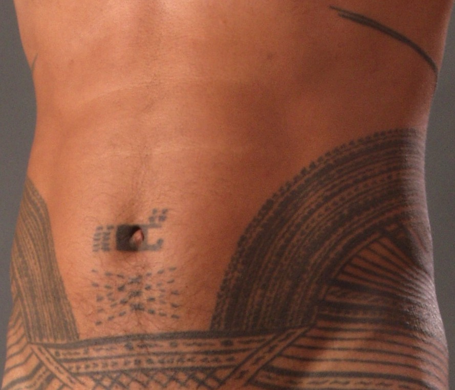 Samoan Tattoo - front detail — Samoan chest panel tattoo by CloudSurfer