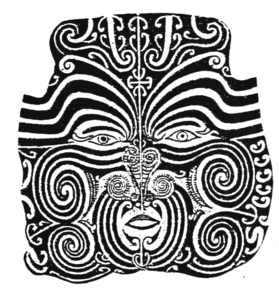 Self-portrait by Te Pehi Kupe — Māori facial tattoo by Te Pehi Kupe