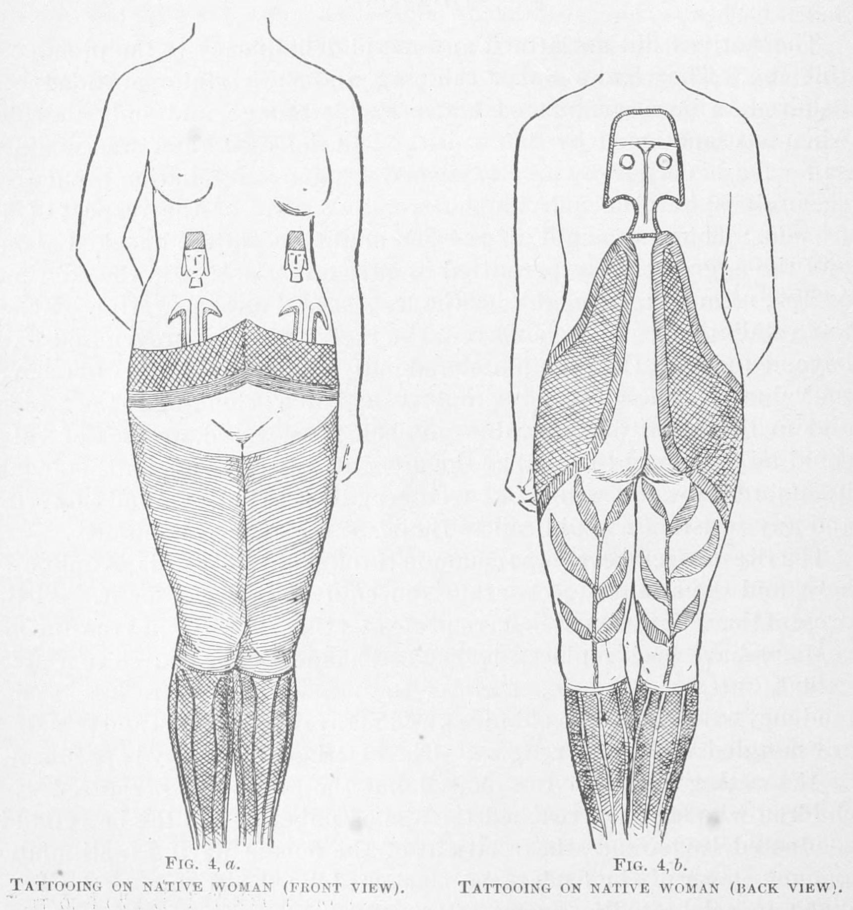 Tattooing on native woman, Easter Island (1891) — Rapa Nui facial tattoo by William J. Thomson